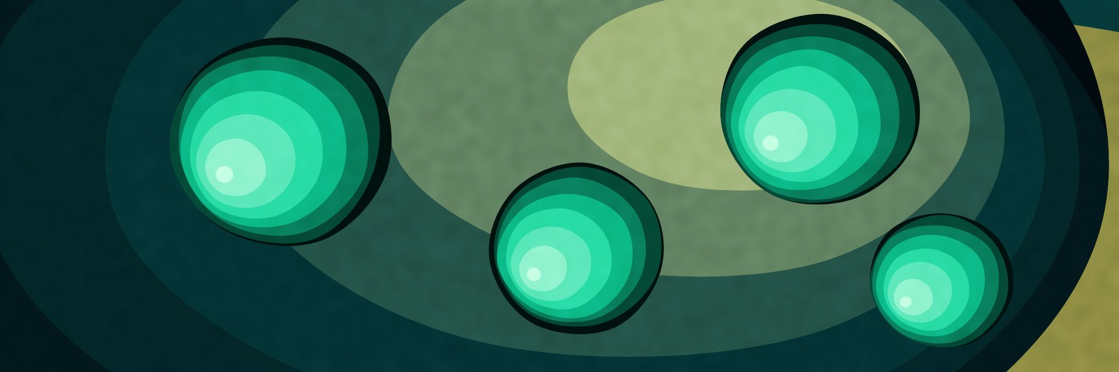 NEOTENE Diatoms series - luminous wells in a silica shell